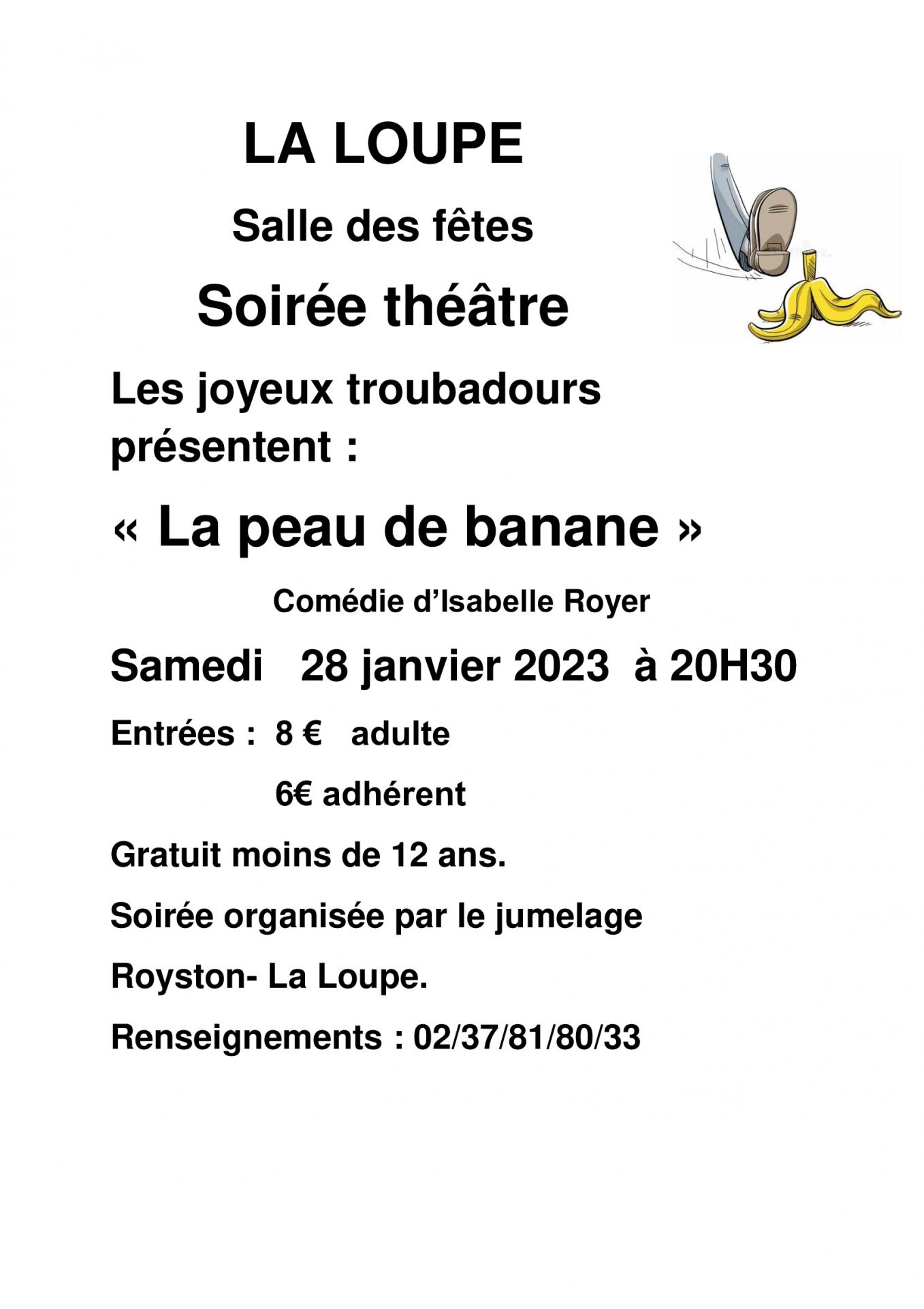 Affiche theatre janvier 2023